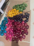 CORAZONES DE PIEDRA DE ÓNIX, VARIOS COLORES