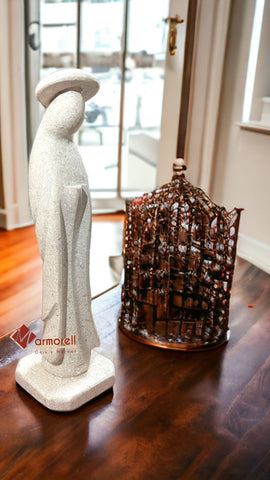 Virgen Maria, escultura de piedra natural 15 cm, Recuerdo