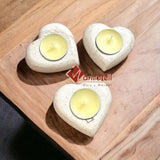 PORTAVELA DE ONIX MODELO CORAZÓN OVAL