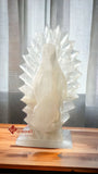 LÁMPARA DE PIEDRA ÓNIX SILUETA VIRGEN DE GUADALUPE 22 CM, MOD: 001