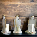 LÁMPARA ANGELITO DE PIEDRA ÓNIX NATURAL MOD: MIRY 16 CM