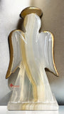 LÁMPARA ANGELITO DE PIEDRA ÓNIX NATURAL MOD: MIRY 16 CM