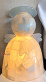 LÁMPARA ANGELITO DE PIEDRA ÓNIX NATURAL MOD: GREYS 20 CM