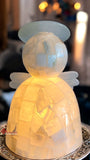 LÁMPARA ANGELITO DE PIEDRA ÓNIX NATURAL MOD: GREYS 20 CM