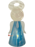 LÁMPARA ÁNGEL DE PIEDRA ÓNIX MOD CANDY 17 CM, TONO AZUL