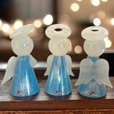 LÁMPARA ÁNGEL DE PIEDRA ÓNIX MOD CANDY 17 CM, TONO AZUL