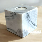 PORTAVELA CUBO DE MARMOL VEGO DE 8X8X8 CM