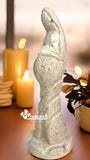 Virgen de la Dulce espera en mármol natural 22 cm