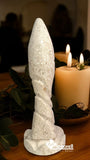 Virgen de la Dulce espera en mármol natural 22 cm