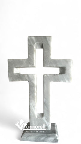 CRUZ DE MARMOL HUECA 35 CM