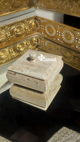 ALHAJERO DE MARMOL FIORITO MODELO TERRAS 10X10 CM