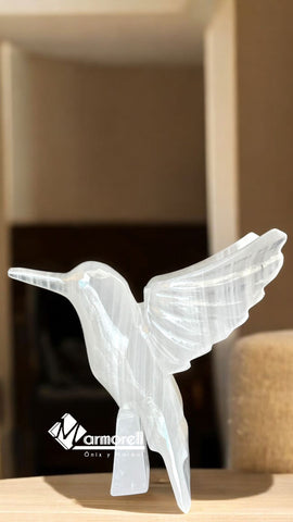 SET DE 10 COLIBRÍ EN PIEDRA DE ÓNIX NATURAL , RECUERDO, DECORACIÓN