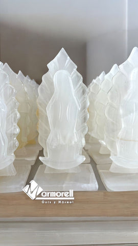 NUEVA! SET DE 5 VIRGEN DE GUADALUPE EN ONIX NATURAL