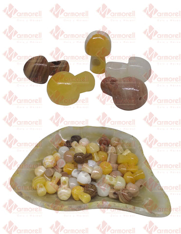 Pipa De Piedra Natural De Marmol Y Onix, Diseño De Hongo