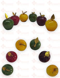 MANZANITA DE PIEDRA ÓNIX EN VARIOS COLORES, 4 CM DE ALTURA