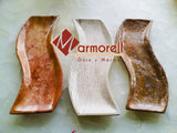 CHAROLA MODELO S DE MÁRMOL Y ONIX 34X10