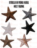 ESTRELLITAS EN MARMOL Y ONIX, TONOS SURTIDOS