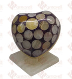 Lampara Mod. Corazón En Piedra Ónix, Morado