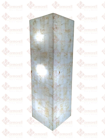 Lámparas Cuadrada De Onix 1 Metro De Altura, 30x30.