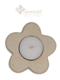 PORTAVELA DE MARMOL MODELO FLOR