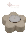 PORTAVELA DE MARMOL MODELO FLOR