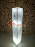 LÁMPARAS MOD. TORRE DE PIEDRA ÓNIX NATURAL 1 M DE ALTURA, 20X20, ENVIO GRATIS