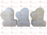 Mini Lamparita Corazón de piedra Onix natural  10 cm