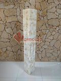 LÁMPARAS MOD. TORRE DE PIEDRA ÓNIX NATURAL 1.50 M DE ALTURA, 20X20, ENVIO GRATIS