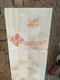 LÁMPARAS MOD. TORRE DE PIEDRA ÓNIX NATURAL 1.50 M DE ALTURA, 20X20, ENVIO GRATIS